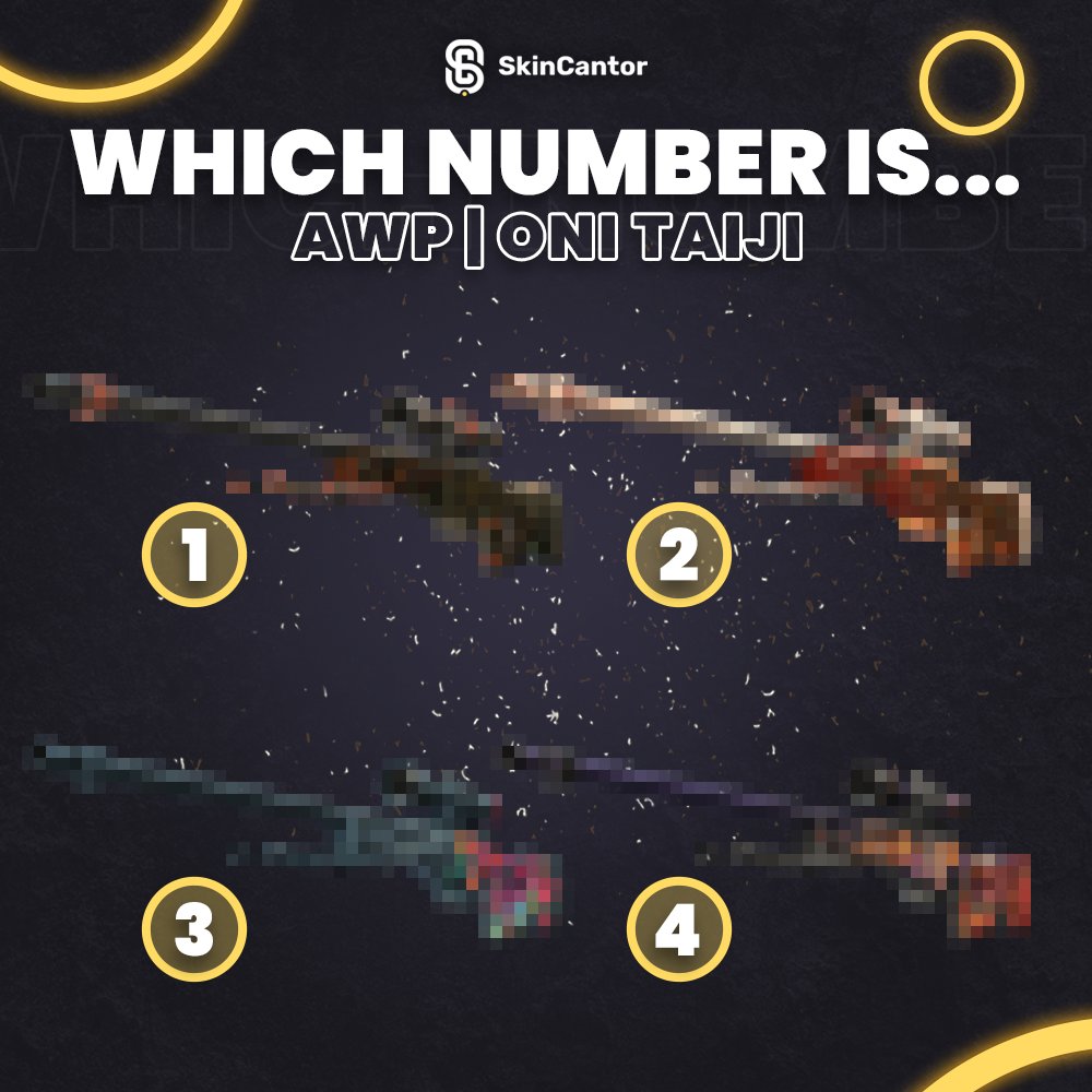 Skin_Cantor's tweet image. Find AWP | Oni Taiji 🧐

Do you enjoy sniping with the AWP?
Tell us your favorite AWP skin! 👇

USE Code: CASH and grab 5% more to your payout 🤑

#esport #bestskins #skincantor #skins #cs2skins