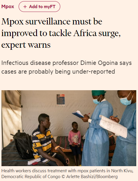 EnemyInAState's tweet photo. Of course, many of us have known that there are test evasive strains of Monkeypox/Mpox going around for years now - however, the news is starting to go mainstream due to the massive surge of the novel, more severe clade 1 strain of the smallpox like virus: