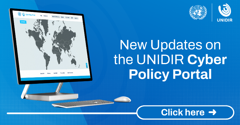 UNIDIR's tweet photo. 📢 Explore the latest updates on our UNIDIR Cyber Policy Portal!

🔹 Rwanda's National Cybersecurity Strategy 🇷🇼
🔹 Draft @UN Convention against Cybercrime 🇺🇳
🔹 Introduction of the new U.S. Assistant Secretary of Defense for Cyber Policy 🇺🇸

Check it out &amp; stay tuned for more!