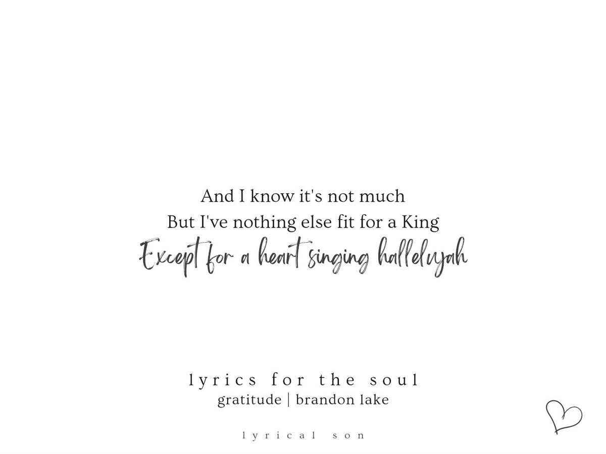 lyricalsonprod's tweet photo. 📖 Let us come before him with thanksgiving and extol him with music and song. For the Lord is the great God, the great King above all gods. - Psalm 95:2-3 

📺 Watch Brandon Lake's Gratitude lyric video in the comments. 

#Gratitude #brandonlake #christianmusic #christianlyrics https://t.co/cT6aKYZ3Ko