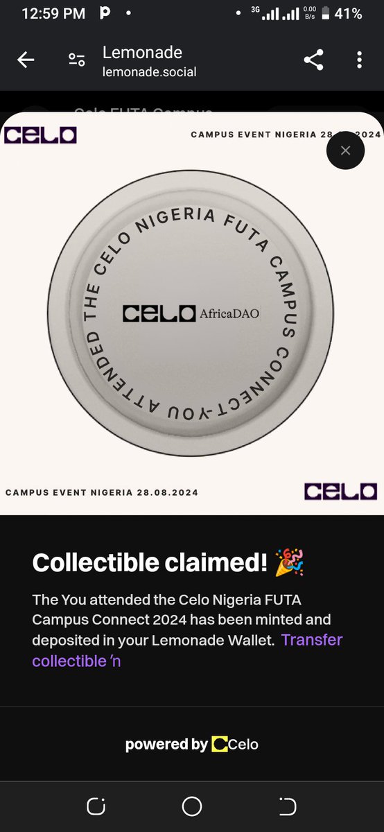 I'm so glad to be here it's such an educating event <a href="/CeloAfricaDao/">Celo Africa DAO</a> <a href="/adamsheed93/">Adam saheed 😇</a> <a href="/CeloNigeria/">Celo Nigeria 🇳🇬</a> #CeloAfricaFUTA24 #CeloLFUTA