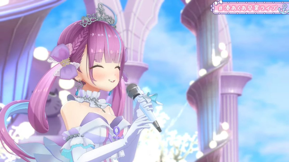 Thank you for everything, Aqua-senpai…!! 🩵🩷 We’ll never forget you and how brightly you’ve shone!! BAU BAUー！！🐾✨
 #湊あくあ卒業ライブ