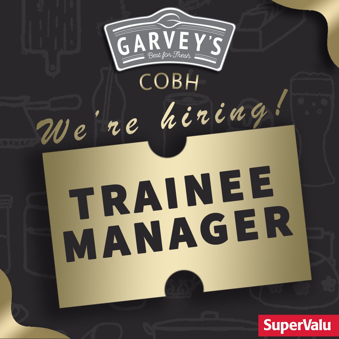 Want to be part of our award-winning Garvey's Supervalu Cobh supermarket?  We're hiring TRAINEE MANAGERS.  

Apply with up-to-date CV through supervalu.ie/careers/vacanc…

#GarveysSuperValu #Cobh #SuperValu #JobFairy
