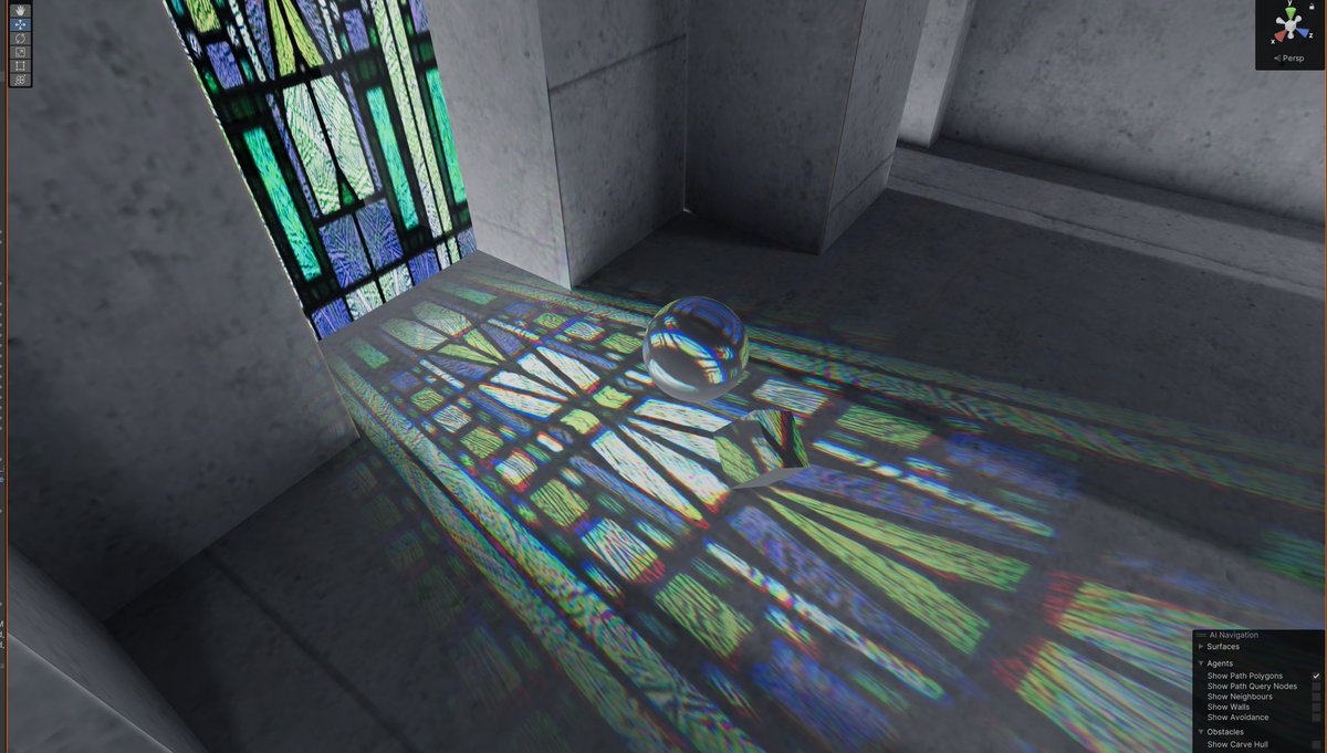 chowchow0704's tweet photo. Stained glass
More experiment
Thanks cake who helps me with shader！@CakeVR https://t.co/NXVWW8B4eO