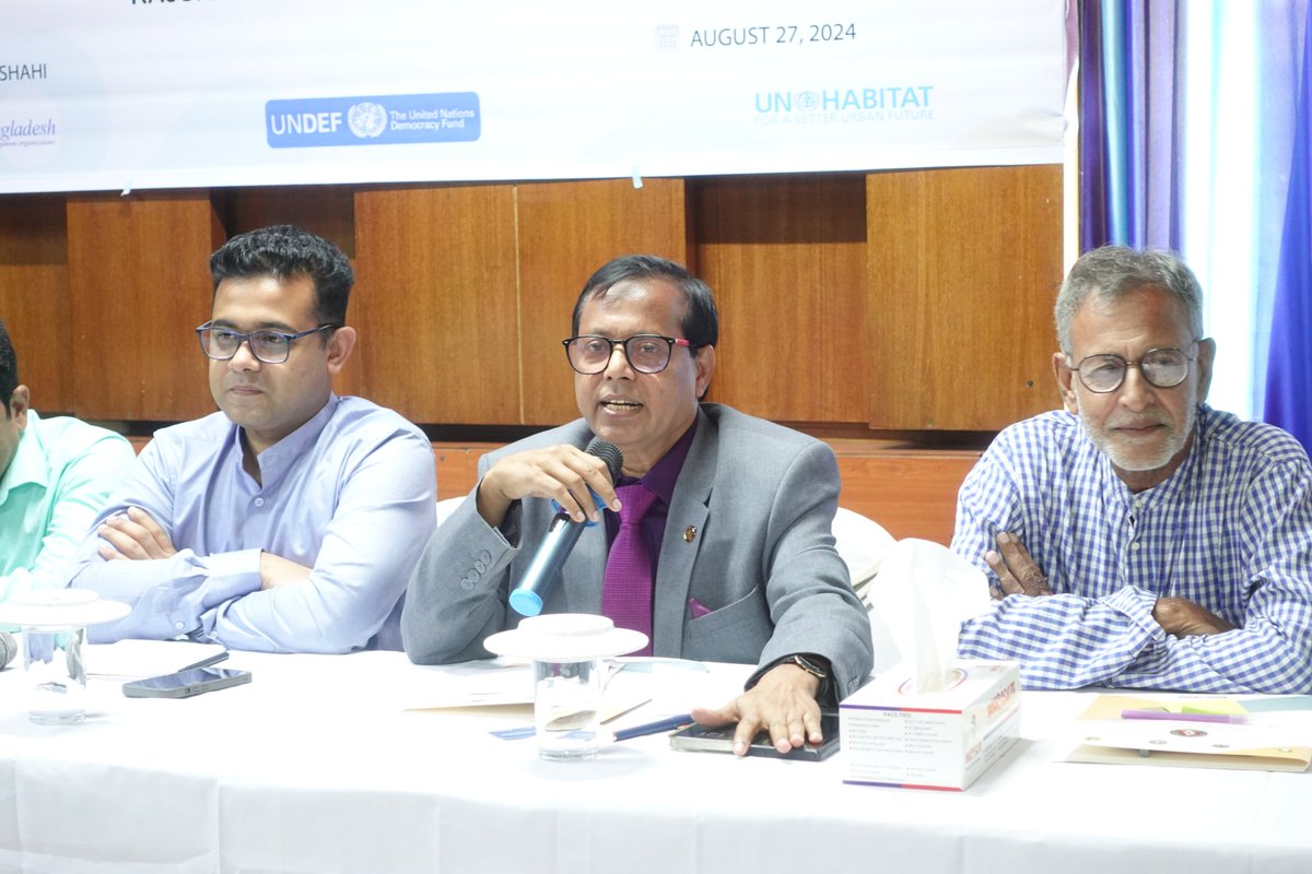 buycnet's tweet photo. The Rajshahi Urban Youth Council's Open House Day, hosted by SERAC-Bangladesh with UN-Habitat and UNDEF, gathered diverse voices to discuss youth-led urban development and collaboration for a better Rajshahi.  
#SERACBangladesh #UNDEF #UNHabitat #BUYCN #RCC https://t.co/zZn1GBJJrD