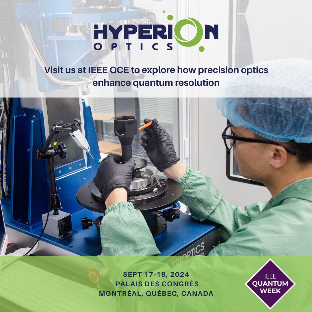 HyperionOptics's tweet photo. 👉 Visit Us at the IEEE QCE during Quantum Week! 👈
 
In the past 5 years, Hyperion has supported numerous laboratories in designing and producing custom, high N.A. objective lenses that have expanded their field of quantum research.

(1/4) https://t.co/JScSv18Laa