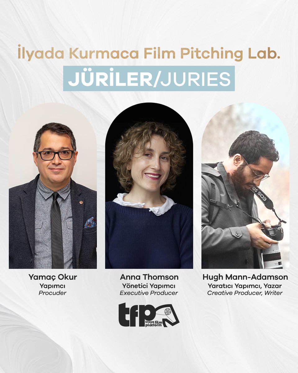 İlyada Kurmaca Film Pitching Lab. ana jürisi belli oldu!🌟

🌟Yapımcı / Producer: Yamaç Okur

🌟Series Director/Executive Producer Anna Thomsan 

🌟Creative Producer, Writer Hugh Mann-Adamson yer alıyor. 
----
Iliad Fiction Film Pitching Lab. main jury has been announced