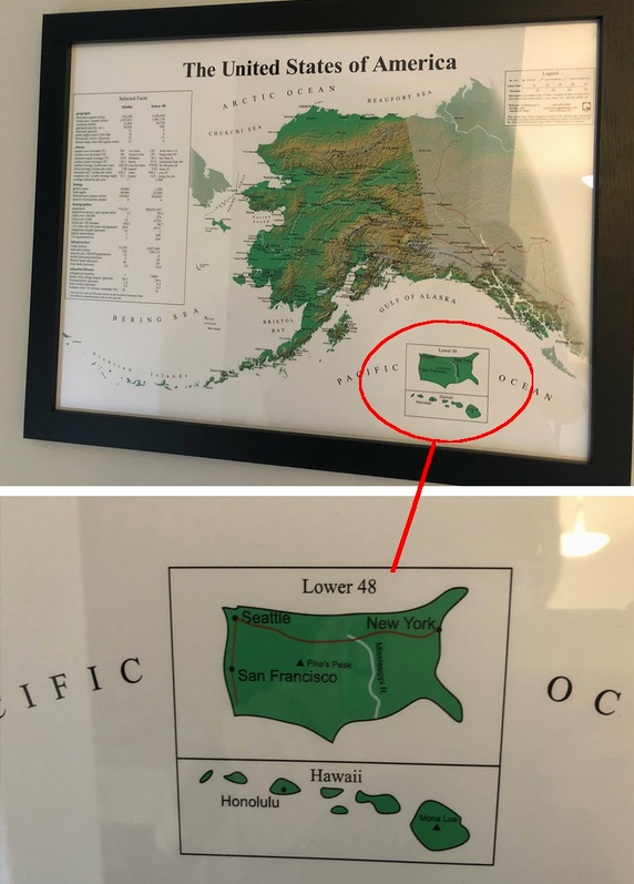 Alaska’s Passive Aggressive Map of the USA