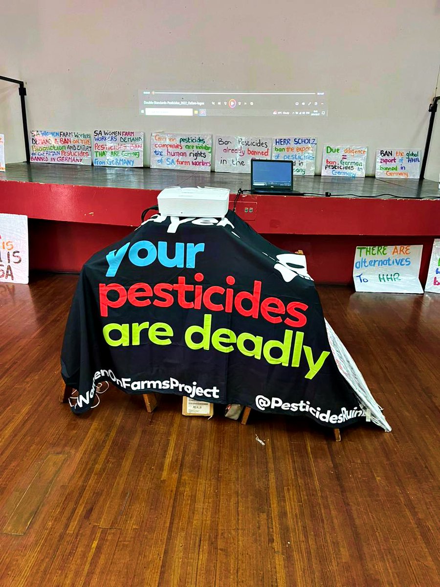 OxfamSA's tweet photo. Highlights from our "End the Pesticides Double Standards Now!" march to the German Consulate in Cape Town.

#GermanMissionsSA #StopHHPs #BanToxicPesticides #HealthOverProfit #ProtectAfrica #GermanConsulateCPT https://t.co/ukdWcjjFEv