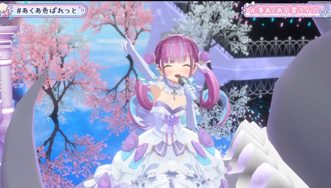 setsushiii's tweet photo. I love you so much aqua I'm so proud of you, you really became a legendary idol who I'm sure no one will ever forget! You dyed the whole world in aqua iro #湊あくあ卒業ライブ https://t.co/o7rWk6BvfZ
