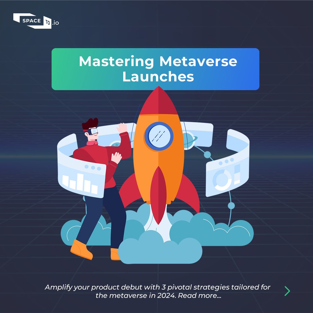 SSpaceto's tweet photo. Master 2024 product launches in the Metaverse! 🚀✨

- Choose the right platform.
- Engage with 3D and interactive demos.
- Leverage analytics for insights.

👉 Elevate your launches: https://t.co/ovPmWQcSiW.

#MetaverseLaunches https://t.co/2qikaoujDE
