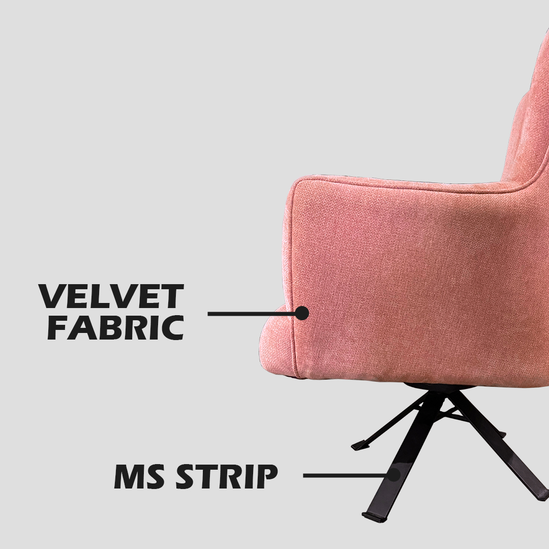 BRVFurniture's tweet image. Upgrade your decor with this gorgeous light pink velvet chair! Luxurious velvet fabric paired with sleek MS strips for a modern touch. Perfect for adding a soft, elegant vibe to any room!

#VelvetChair #ModernFurniture #LuxuryLiving #Furniture #LuxuryFurniture  #BRVFurniture