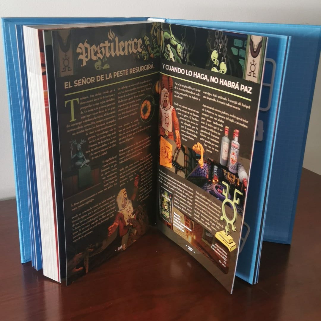 Pestilence_Game's tweet photo. PESTILENCE is featured in last year's Anuario DeVuego 2023. Big thanks to @DeVuego, @CtrlAltSuprimir and to everyone involved in the making of this amazing book🧟💨 https://t.co/I5hZQXTfWh