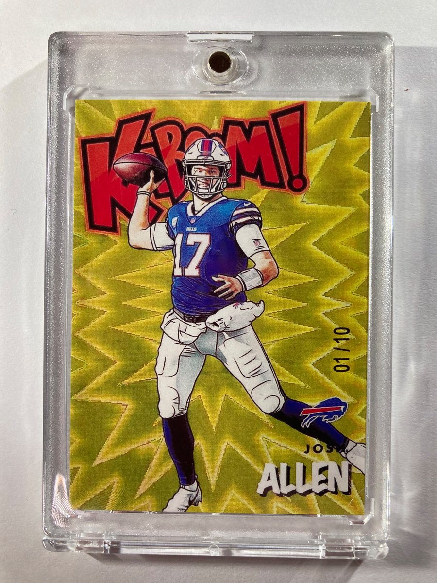 1218Sports's tweet photo. 🎁Appreciation Day Giveaway🎁

Winner Announced Tuesday

Josh Allen Gold Kaboom is probably worth 5K. This facsimile is for those who will never be able to afford one!

🔥Josh Allen Gold Kaboom Facsimile 

To enter
1. Follow
2. Retweet
3. Like https://t.co/dkBJp5FR0S