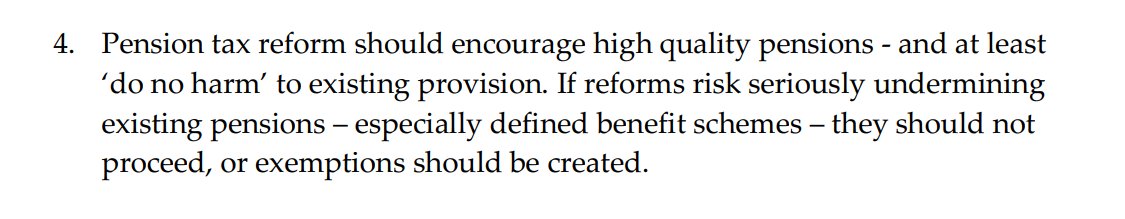 Have to say the audacity of this Fabian pensions report is breathtaking. The whole thing is about making defined contribution pensions less generous, then it tosses this point in about DB (largely public sector) pensions