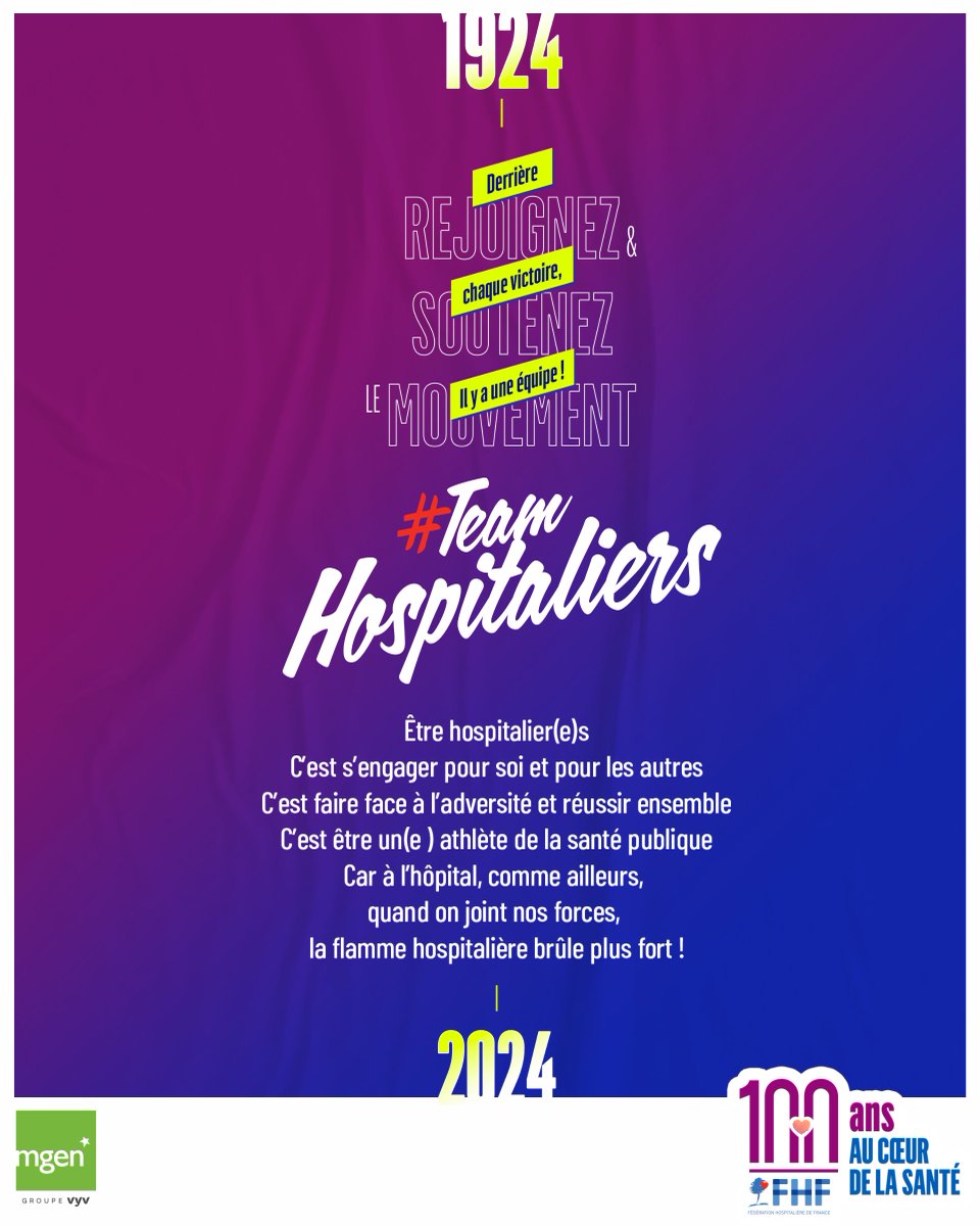 Les #JeuxParalympiques de #Paris2024 débutent aujourd’hui 👉les athlètes se tiennent prêts. Les professionnels de santé restent mobilisés pendant tous les jeux et tout au long de l’année.

Soutenez-les en rejoignant la #Teamhospitaliers en créant votre photo collector