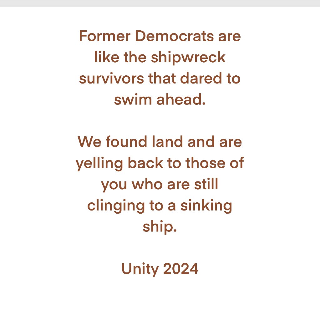 Fulcrumbs44's tweet photo. @sherrilynthinks So happy you are here.  Seriously.  I’m a former Dem too. 😀 https://t.co/TJDPrudOf3