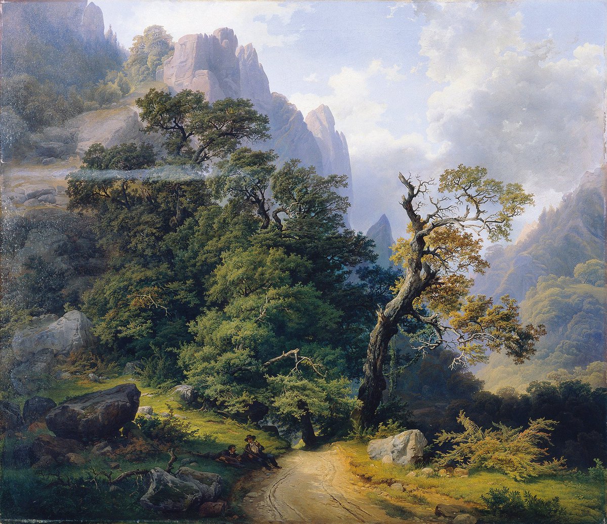 SeekAfterBeauty's tweet photo. Berglandschaft (1852), by Joseph Holzer https://t.co/1sjInIPjlZ