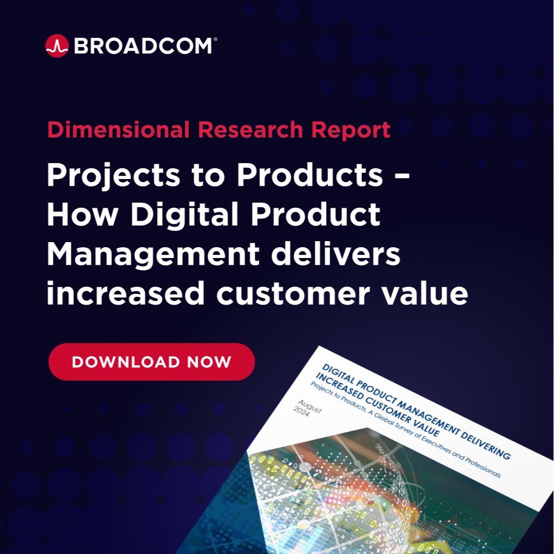 This Dimensional Research survey compares results between 2022 and 2024 to paint a picture of current Digital Product Management trends and their impact on modern enterprises. Download here!

#ValueStreamManagement #DigitalTransformation #Broadcom bit.ly/3yY1q8U