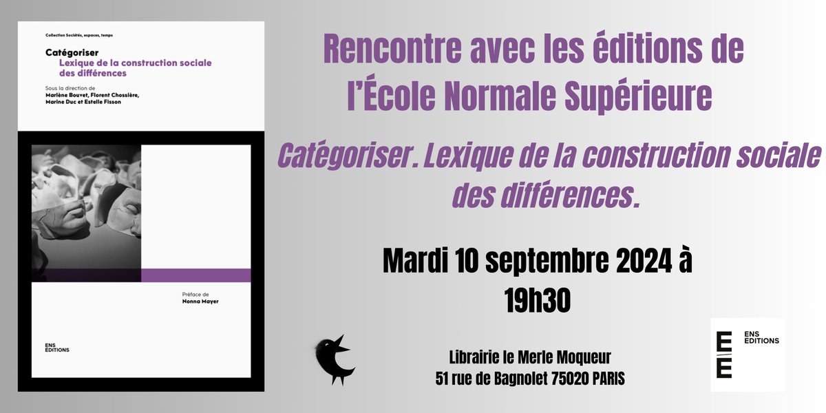 Bonne nouvelle : les stocks du lexique sont temporairement épuisés. Une réimpression expresse est en cours. Et la tournée des librairies continue : RDV au Merle Moqueur mardi 10 septembre à 19h30 sur les questions raciales et migratoires !