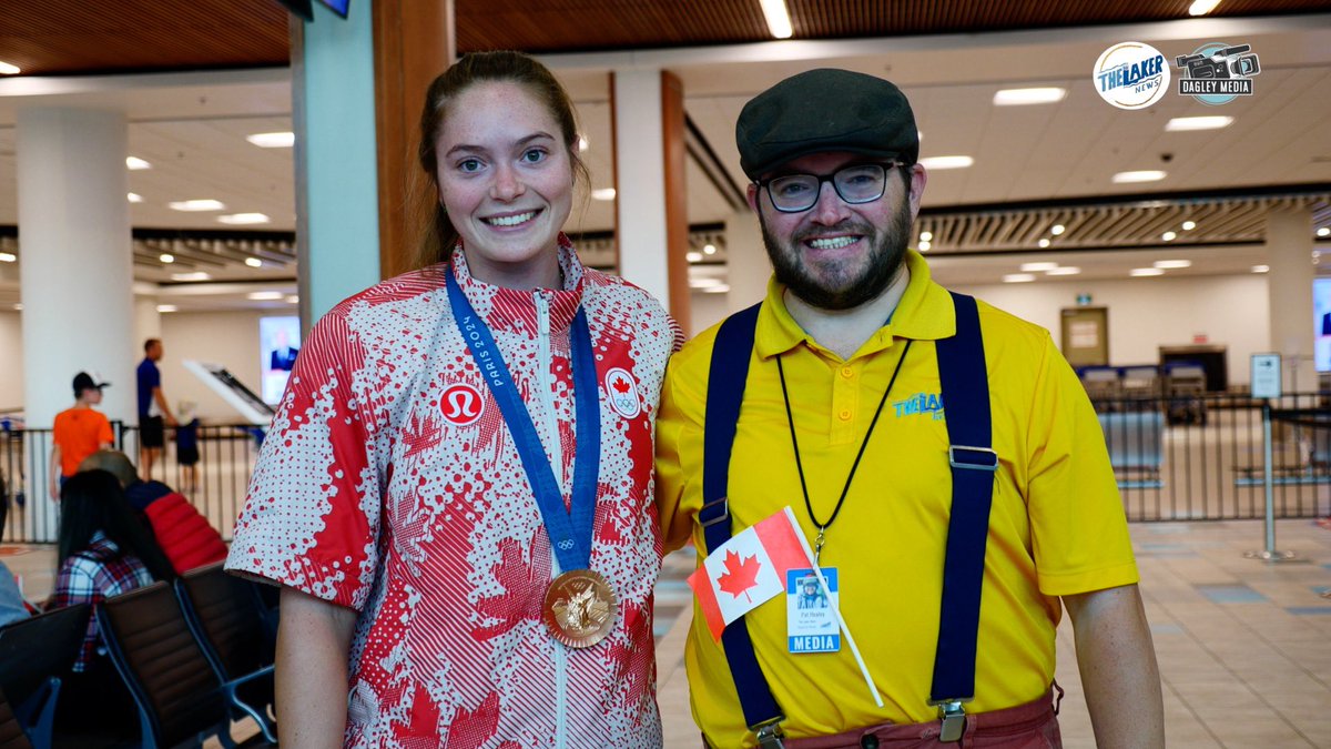 ReprtrPatHealey's tweet image. It was awesome to be at @HfxStanfield on Monday night to welcome home Sloan MacKenzie with her Paris 2024 Olympic bronze medal. Thanks for the photo Sloan! #FallRiverNS #WindsorJunction 
Photo by @mattdagley
