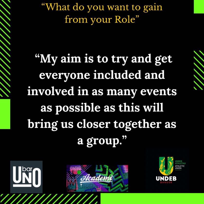 Meet the Committee💚

Debuting a new and exciting role this year as inclusivity and diversity officer is fresher Nye Berry!

See what Nye had to say about his new role this year !

#bleedgreen