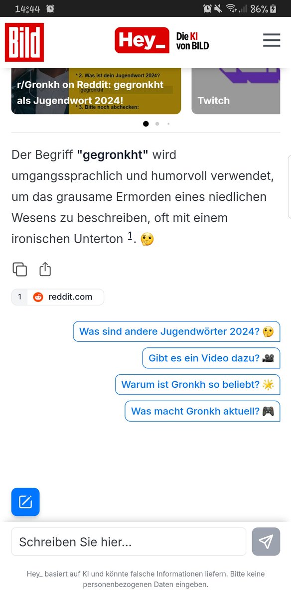 Hitman0288's tweet photo. @Gronkh okay... bild hat entschieden 🙈🤣 https://t.co/IlVfRILaKY