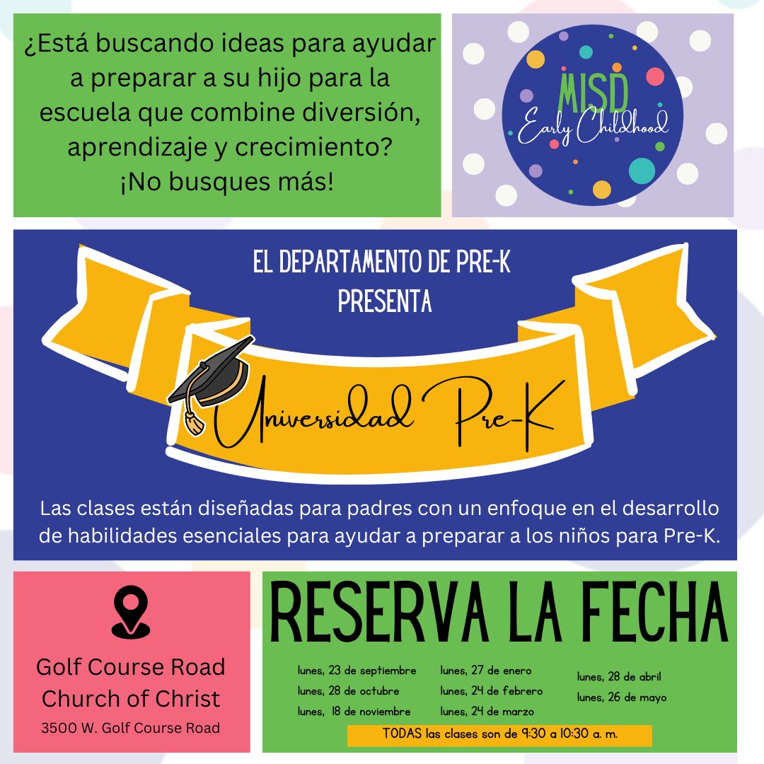 We are VERY excited to announce the launch of our Pre-K University Parent Class, that is especially designed to help parents prepare their child for Pre-K! Classes will focus on developing essential skills that set the foundation for success in their educational journey. Help us