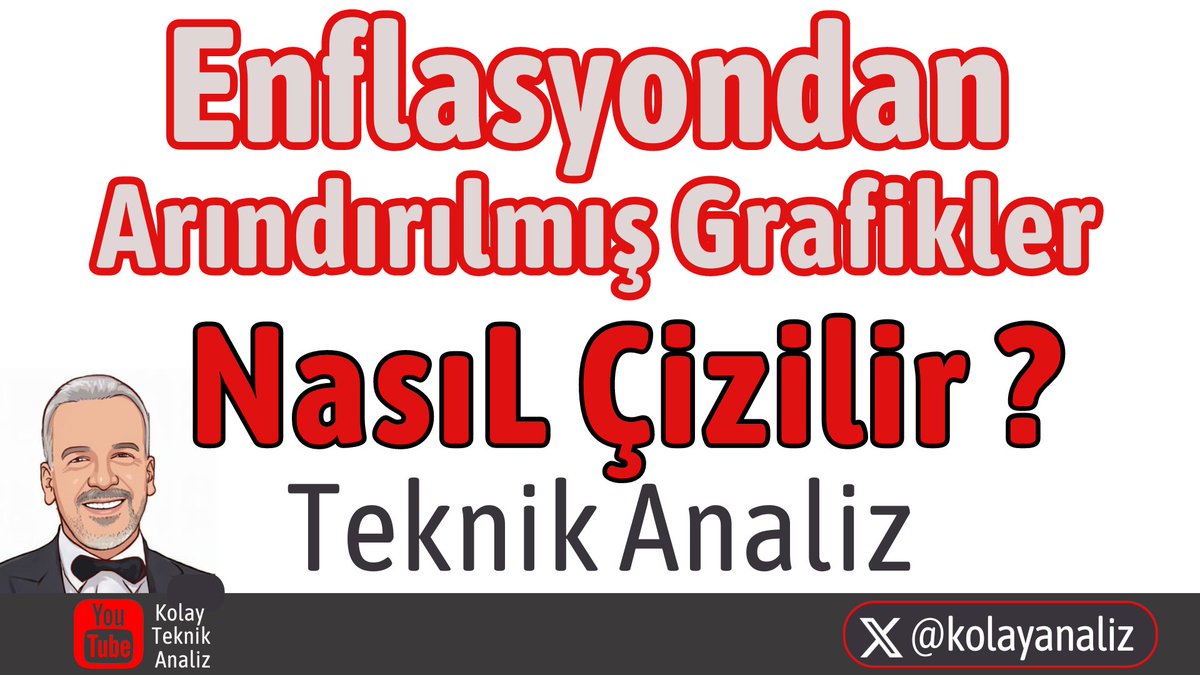 📢Çok fazla bilinmeyen, uygulanmayan, oysa enflasyonun olduğu her yerde bilinmesi ve bakılması gereken yeni bir eğitim geliyor.

🔹Dolar bazlı grafikler ve enflasyondan nasıl arındırılırlar?
🔹#bist ve hisselerin grafikleri enflasyondan nasıl arındırılır?
🔹#nasdaq,  #spx Ons