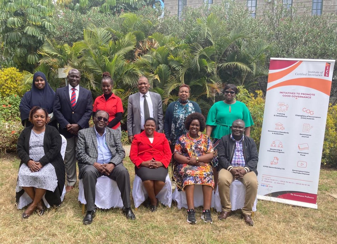 ICS_Kenya's tweet photo. Ongoing Corporate Governance Training for the Anti-FGM Board is happening at Maanzoni Hotel, Machakos.
#GovernanceTraining #LeadershipDevelopment #Empowerment https://t.co/OQImHbUa2d
