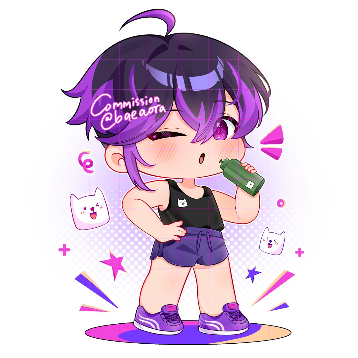 baeaora's tweet photo. [ 🩵 ] Chibi Commission, thank you so much!!

#VGenComm #aora_comms https://t.co/5K7QUKg2ii