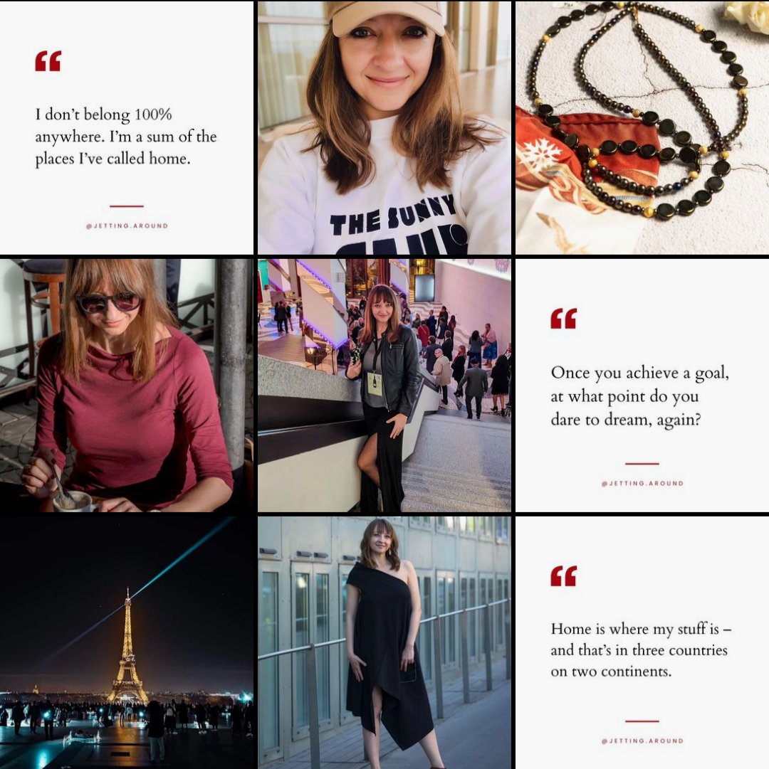 I'm back on IG, after a long break. 

The new version of JA goes beyond travel. It's a place where I also share my 'solopreneur' journey (business and creative), hoping to inspire others to live their best lives. ✨

I'd love for you to follow along:
instagram.com/jetting.around. 💙