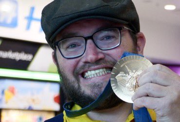 ReprtrPatHealey's tweet image. I think that’s a golden smile with an Olympic bronze medal. So awesome to get to hold Sloan MacKenzie’s medal after she arrived at @HfxStanfield #WindsorJunction #FallRiverNS #Halifax