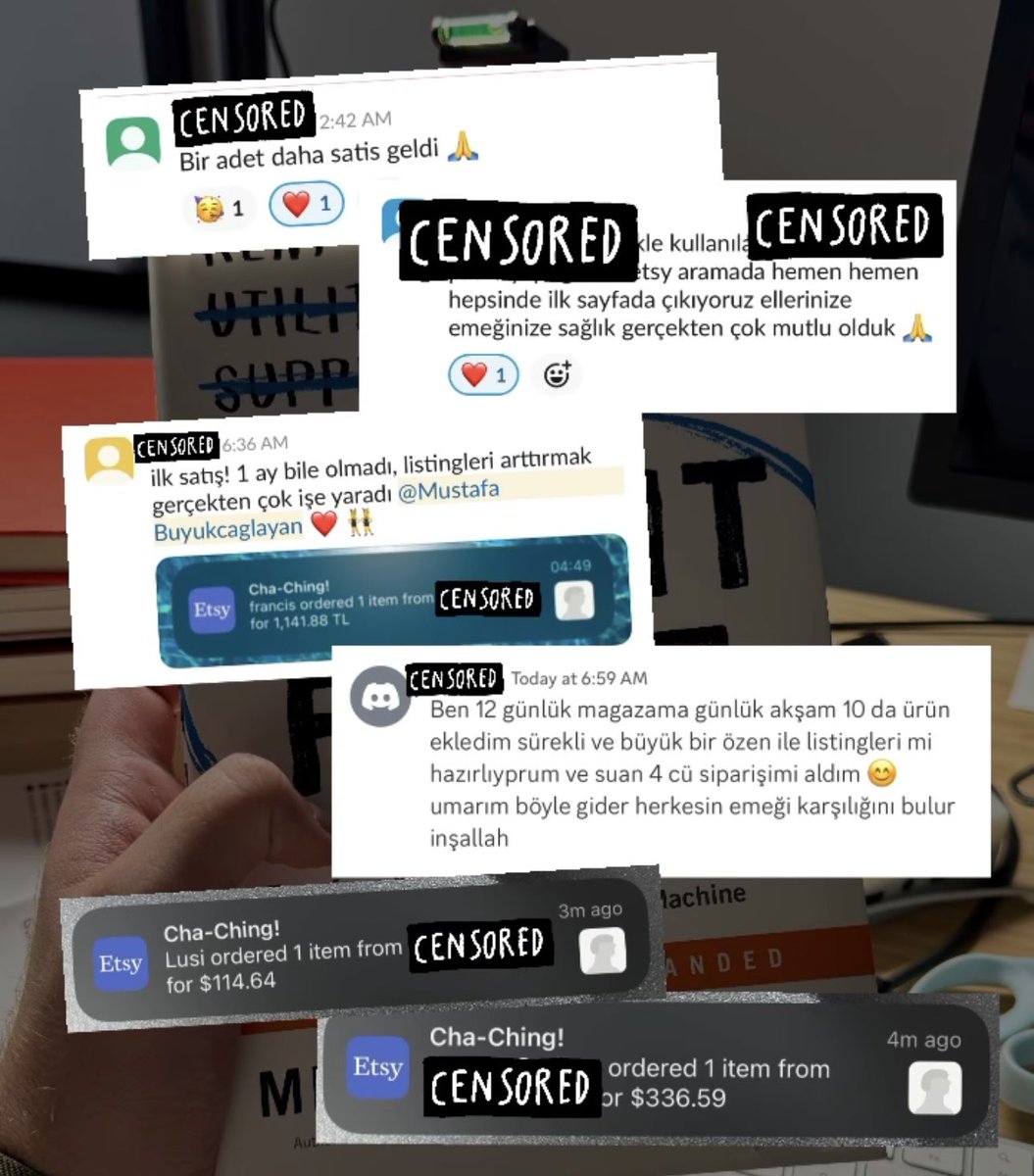 mbuyukcaglayan's tweet image. Güne bu bildirimlerle başladım! 💸 Çok yakında yeni danışmanlık kontenjanlarımızı duyuracağız! 🎉

#etsy #eticaret #amazonhandmade