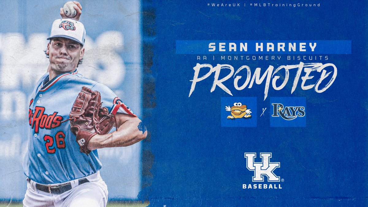 Cats moving up all around! <a href="/Harney17/">Sean Harney</a> heading to <a href="/BiscuitBaseball/">Montgomery Biscuits</a> 

#WeAreUK
