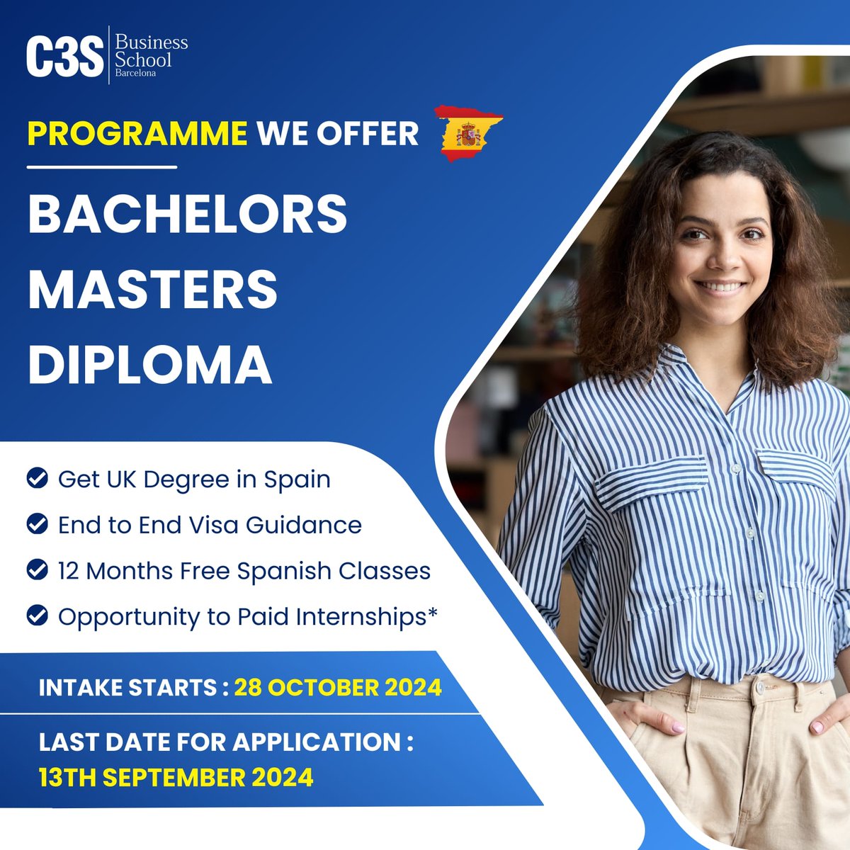 riabisel_edu's tweet photo. The deadline is approaching fast! Don’t miss out on the diverse course options, each with unique benefits to help you succeed. Apply now⏳✨ https://t.co/4sA2gRWylb
