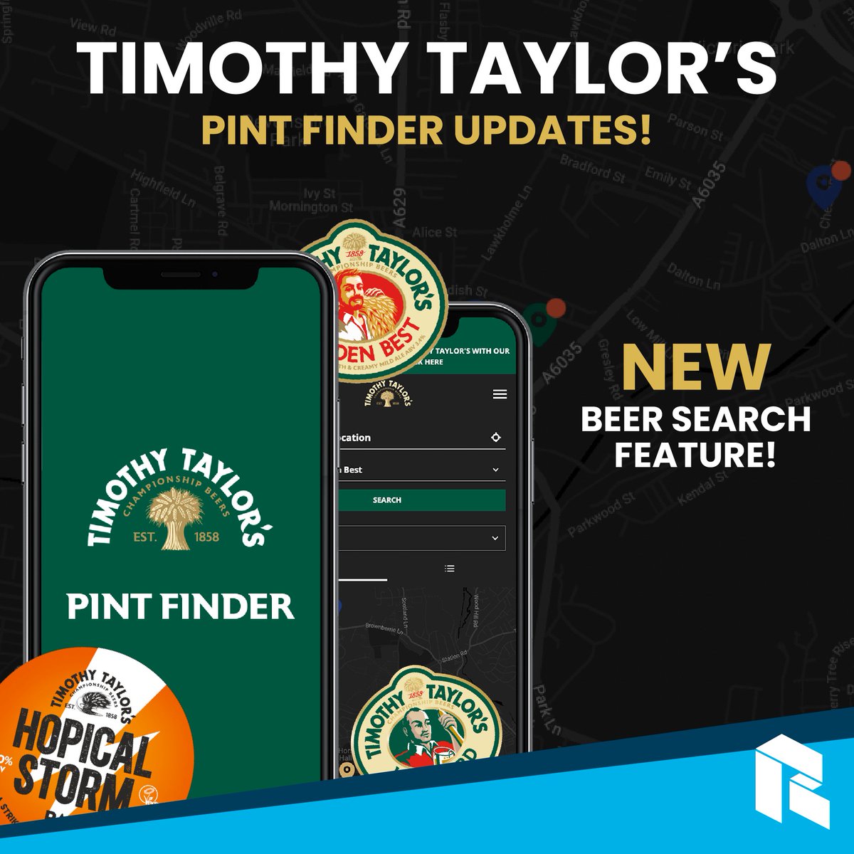Rejuvenate have upgraded the Timothy Taylor’s Pint Finder. Search your local pubs for your favourite Timothy Taylor's pint! 🍻

timothytaylor.co.uk/pint-finder

#TimothyTaylors #PintFinder #Beer