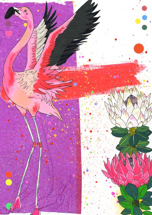 Saatchi <a href="/SaatchiArt/">Saatchi Art</a> picked artist.     
Sarah Beetson <a href="/sarahbeetson/">Sarah Beetson</a> Special 100 Limited edition  Physical artwork. "𝑭𝒍𝒂𝒎𝒊𝒏𝒈𝒐 𝑷𝒓𝒐𝒕𝒆𝒂"       
When you own an NFT, you also own a limited special edition of physical artwork.  
coming soon on <a href="/Aptos/">Aptos</a>
Detail info