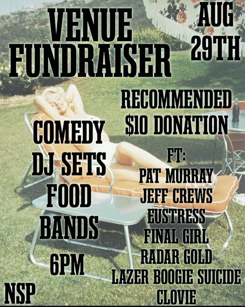 we’re playing a benefit show at natural state provisions tomorrow night ✨