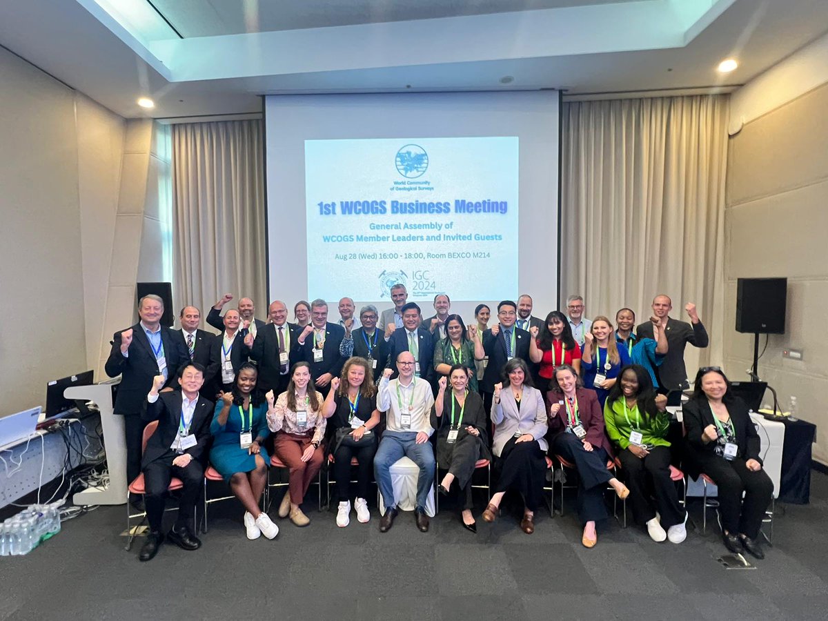 #WCOGS Business Meeting has just concluded at the the 37th International Geological Congress! We are grateful to everyone who attended. Thank you for the insightful discussions🤝! #IGC2024