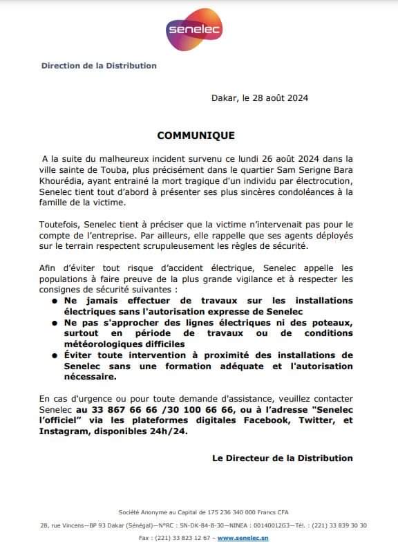 sene_ngor's tweet image. #communiqué #Senelec #électricité