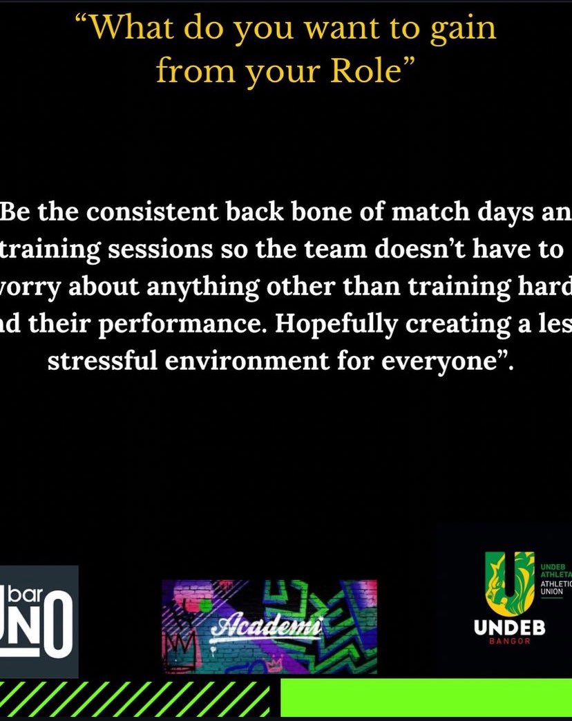 Meet the committee 💚

Another fresher taking a big role this year is Callan Bourne as kit sec along side joe jones.

Here is what cal had to say for the upcoming season…

#bleedgreen