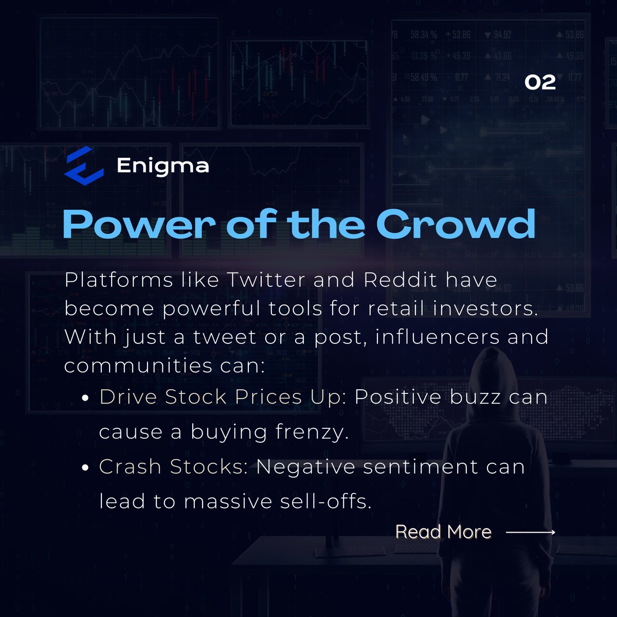 EnigmaToolbox's tweet image. 📱📊 Discover how platforms like Twitter and Reddit can move markets and influence trading decisions.

Stay with #Enigmatoolbox
Visit enigma.fm FM!

#trading #forextrader #tradingtips #investing #SocialMediaTrading