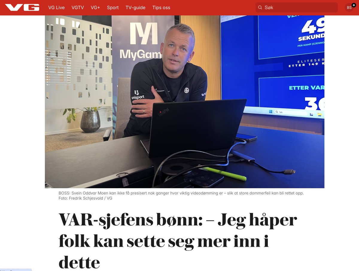 🧵⚠️⚠️⚠️

Sette meg mer inn i dette, ja! 

Ok, her skal du få noen rene ord for penga Moen. Jeg har vært i VAR-rommet og satt meg inn i dette.
