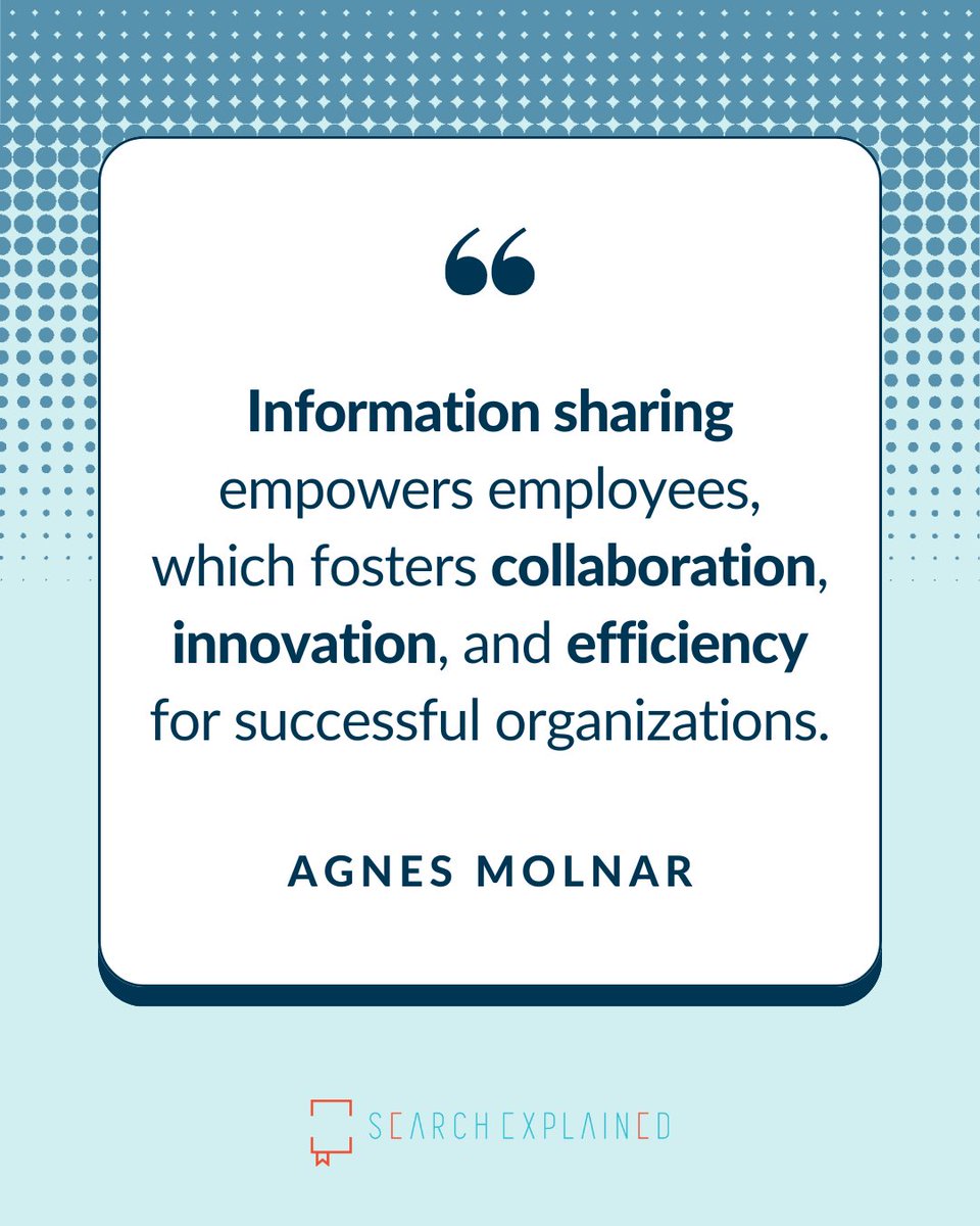 In today's competitive landscape, organizations that prioritize information sharing cultivate a thriving environment where employees feel valued and motivated.

Your thoughts and experiences on this topic are welcome in the comments!

#SearchExplained #Optimization