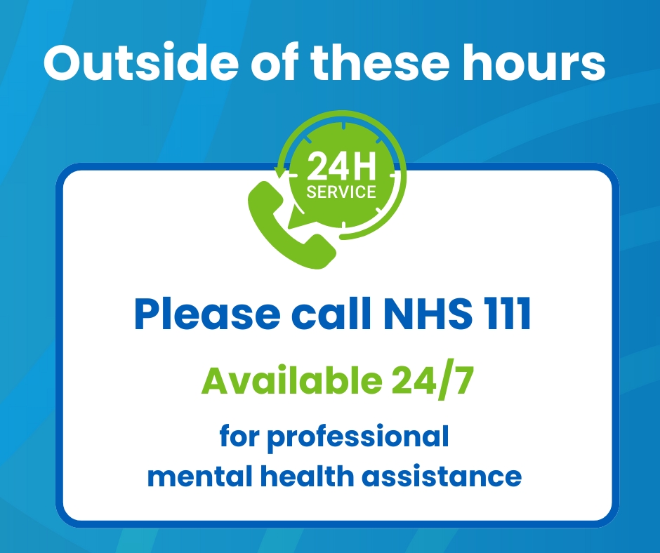 🚨 Important Update – IOW Mental Health Urgent Care 🚨

The Isle of Wight Mental Health Urgent Care helpline (01983 522214) will be available from 8am to 8pm daily. Out of these hours, please contact 111 for 24/7 mental health assistance.  

#MentalHealthSupport #SharetoCare
