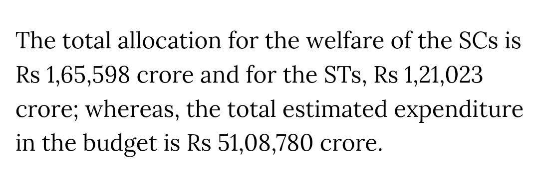 Budget allocation for Reserved categories is approx 2.8 lakh crores.

Guess the budget for Pujaris serving in Hindu temples?

ZERO

Last I checked, we were a Hindu majority country.