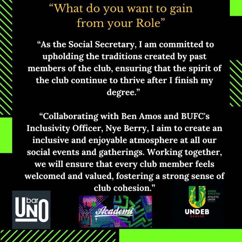 Meet the Committee💚

Introducing our second social sec and  BUFC’s biggest alcoholic it’s Mr Oliver Carter! A man with plenty of experience on academi dance floor and will bring plenty of giggy behaviour on our socials.
Here is what he had to say…

#bleedgreen