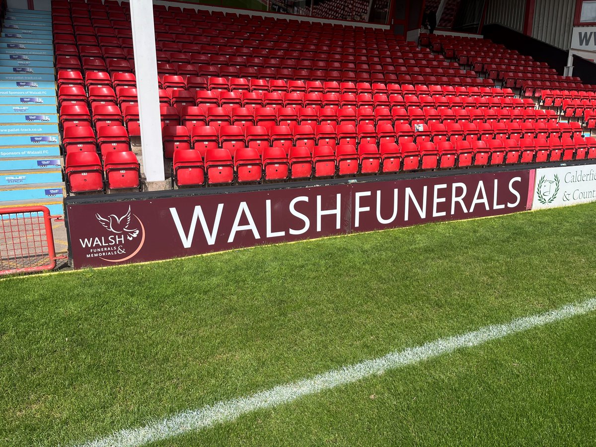 We're proud to show you our new pitch-side board that has been installed at <a href="/WFCOfficial/">Walsall FC</a>   How good does this look?!
We look forward to working with Walsall FC going forward; building relationships and supporting businesses, charities &amp; families in our local community.