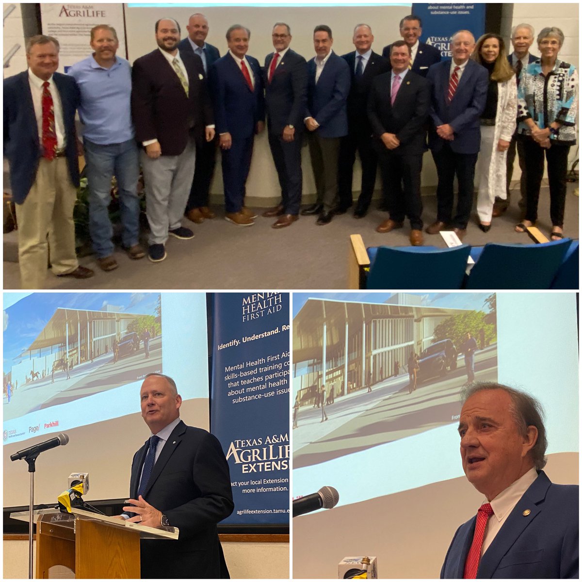 Yesterday, we announced the site details for the new $159 million State Hospital to be built in Amarillo. Many thanks to our local leaders, lege delegation, WTAMU President <a href="/waltervwendler/">Walter Wendler WTAMU</a> &amp; Texas A&amp;M Chancellor John Sharp. Looking forward to the ground breaking in a few months!